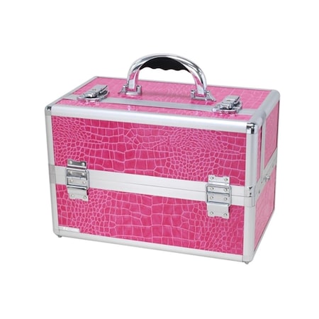 Mini Pro Cosmetic Case Pink Alligator